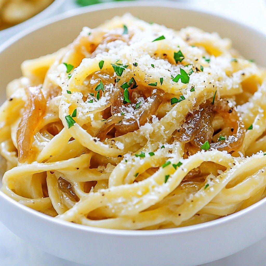One-Pot French Onion Pasta Simple and Savory Meal