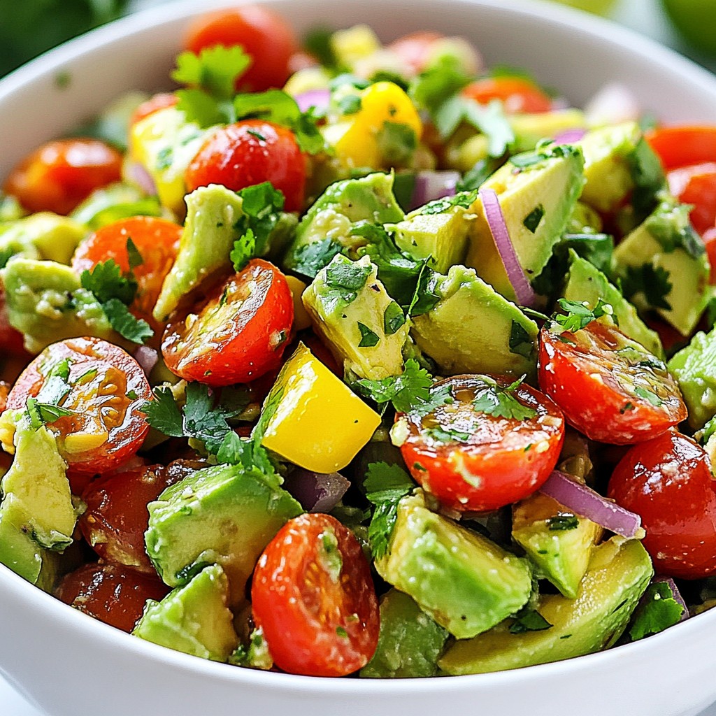 Creamy Mexican Avocado and Tomato Salsa Delight