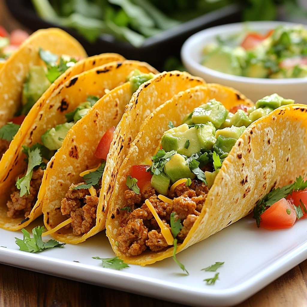 Spicy Tex-Mex Turkey Tacos with Avocado Salsa Delight