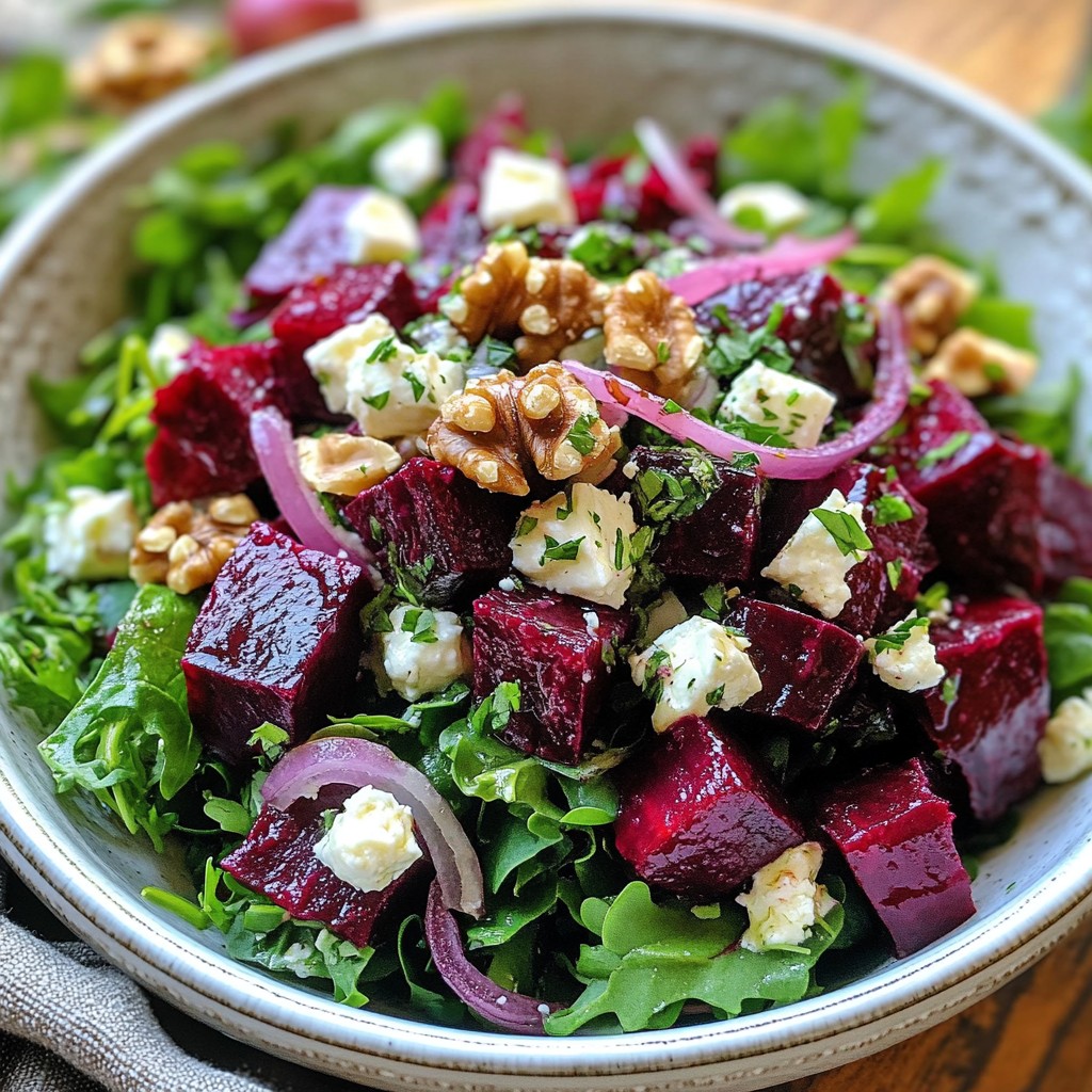 Beetroot Feta Walnut Salad Fresh and Flavorful Delight