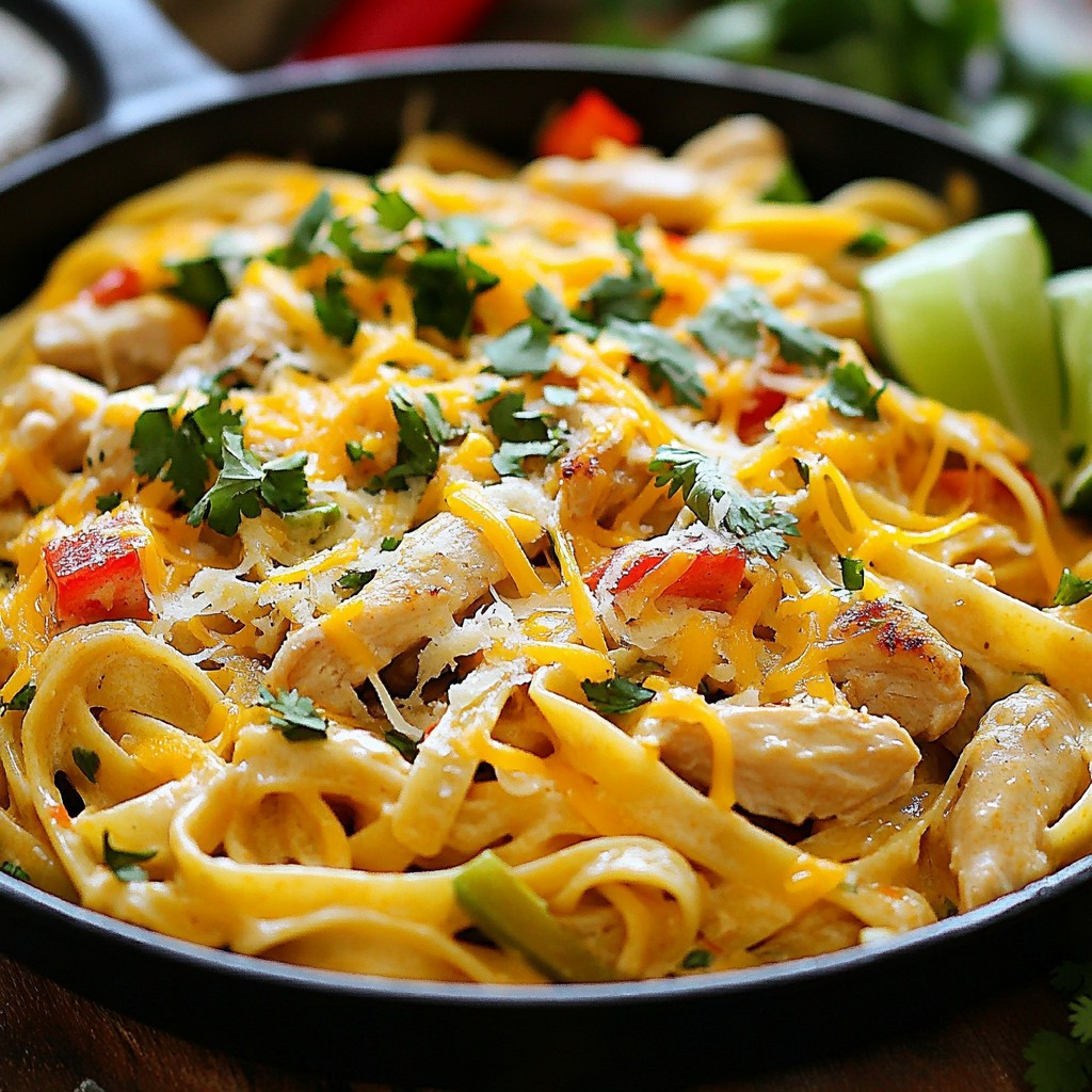 One-Pan Tex-Mex Chicken Alfredo Delightful Recipe
