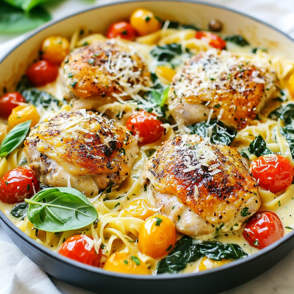 One-Pot Creamy Tuscan Chicken Easy Family Meal