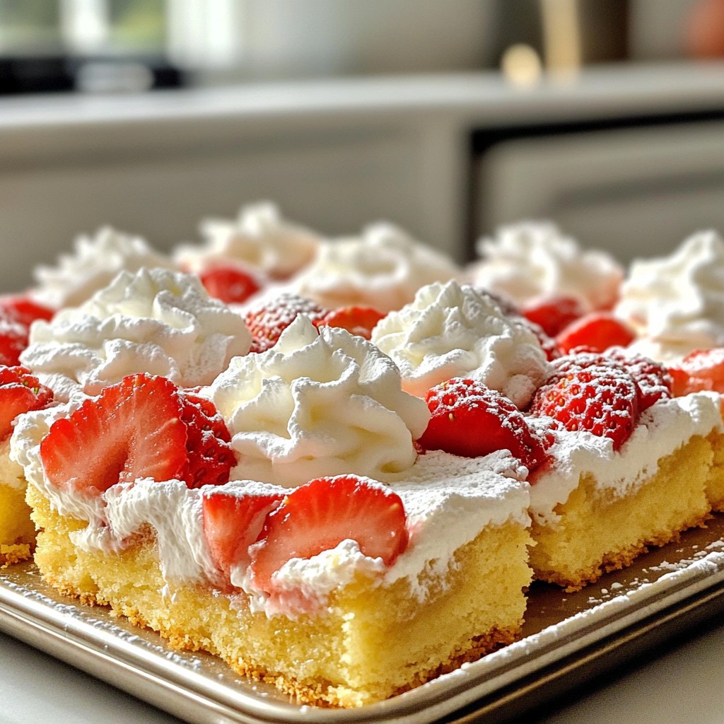 Sheet Pan Strawberry Shortcake Simple and Sweet Delight