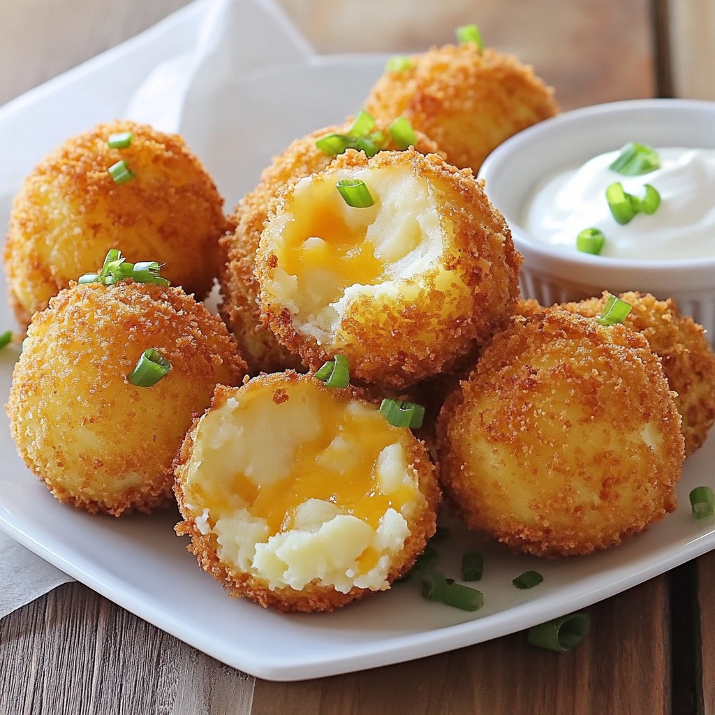 Fried Mashed Potato Balls Crispy and Flavorful Snack