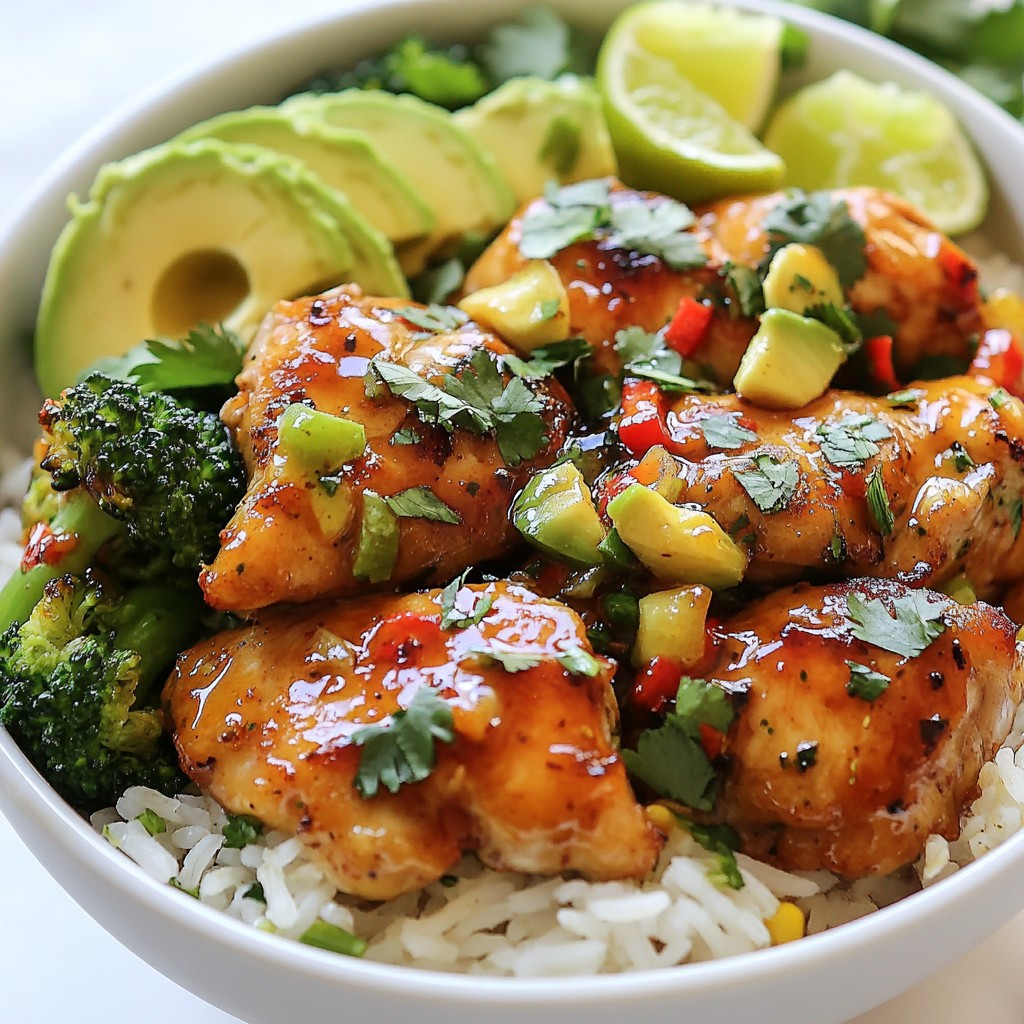 Hot Honey Chicken Rice Bowls Flavorful and Easy Meal