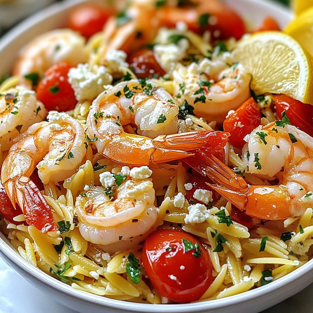 Lemon Garlic Shrimp Orzo Flavorful and Simple Recipe