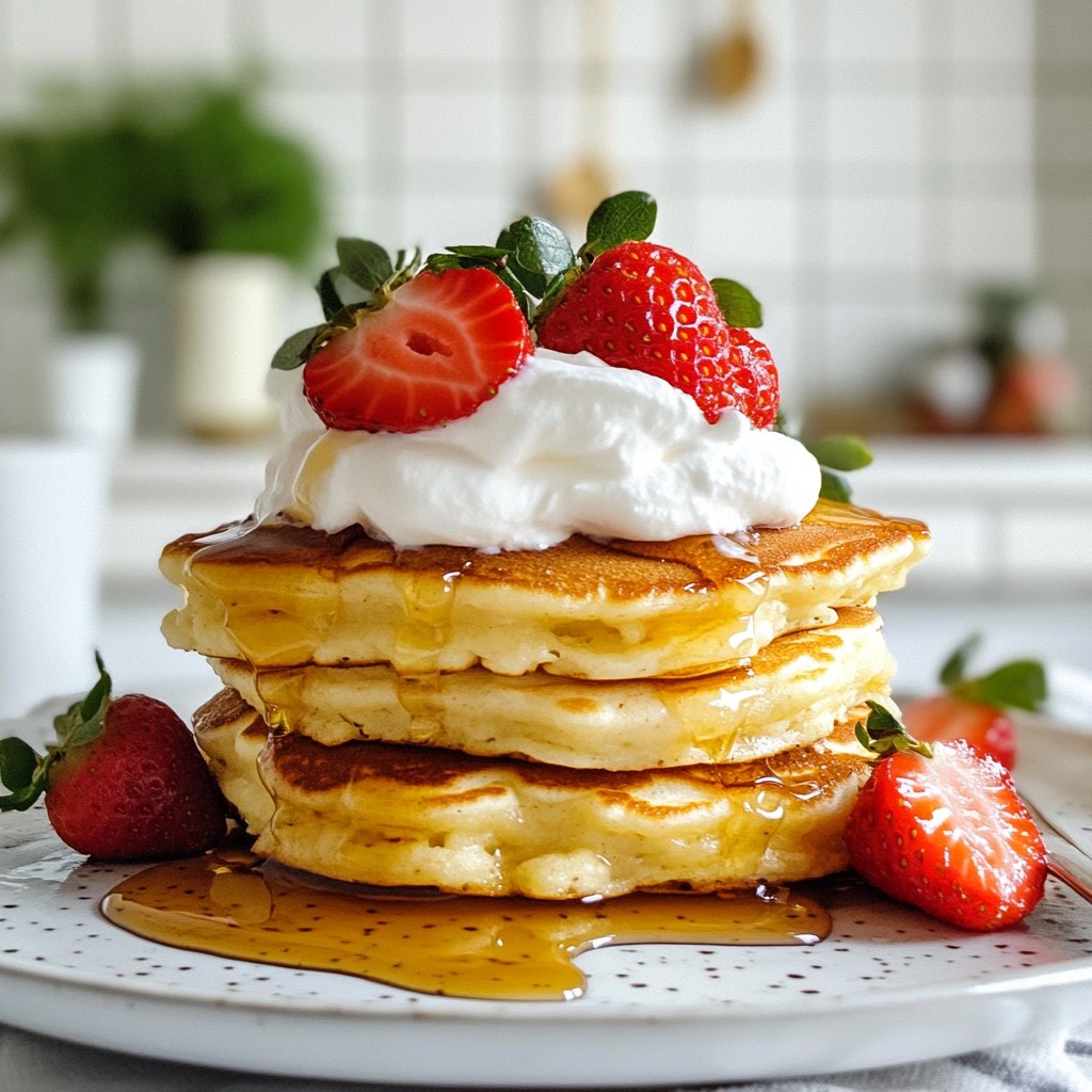 Strawberry Cheesecake Pancakes Flavorful Morning Treat