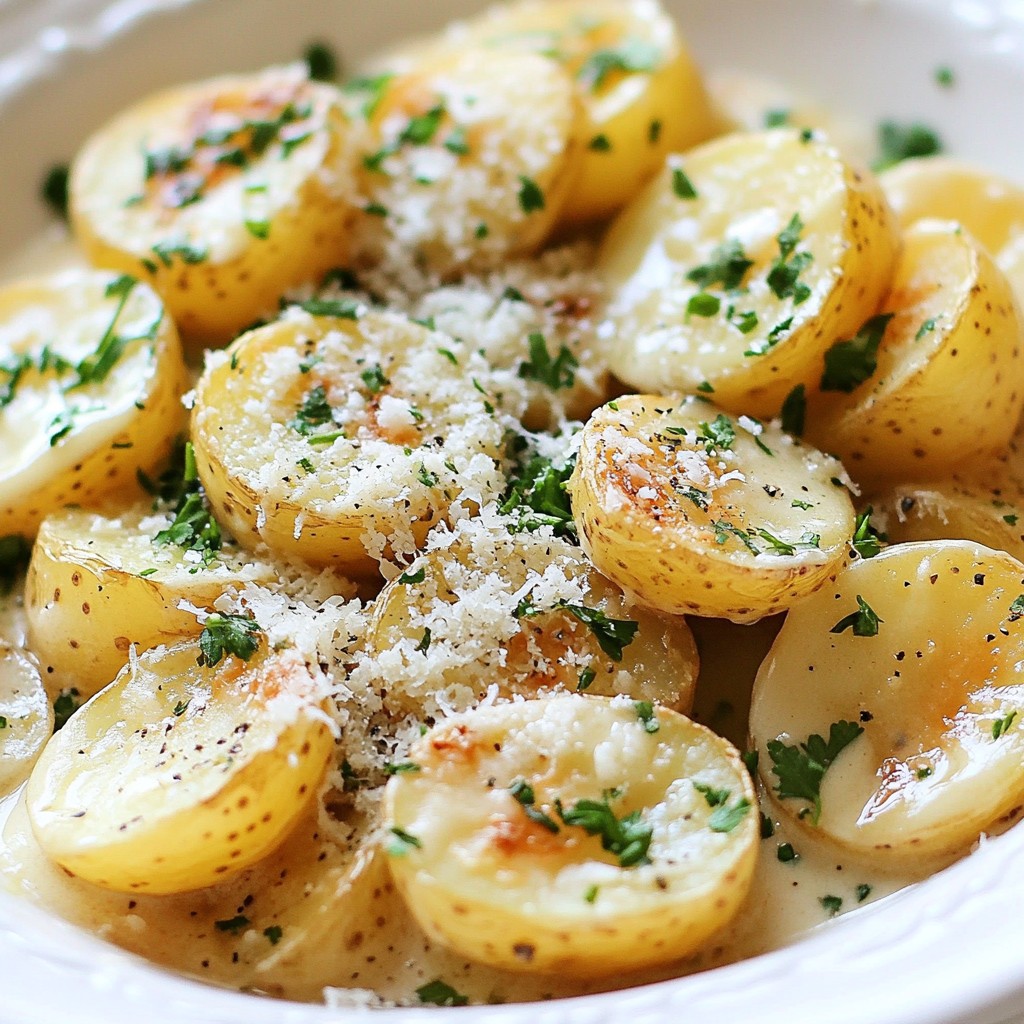 Creamy Garlic Skillet Potatoes Tasty Comfort Dish
