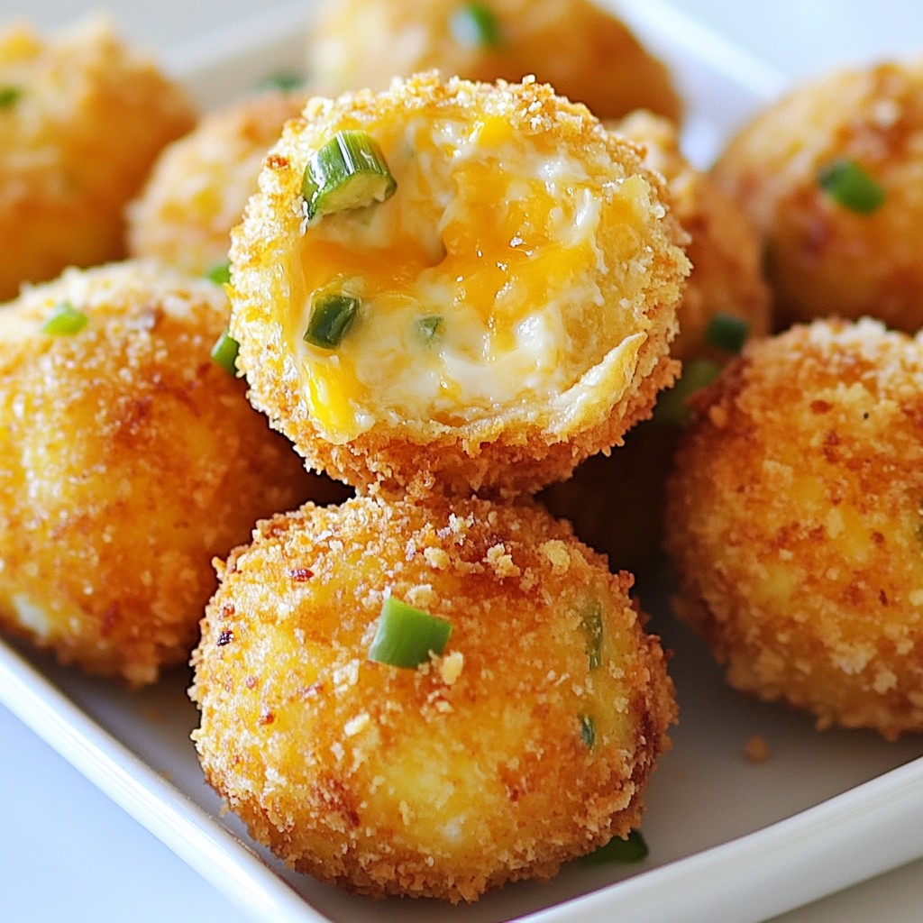 Crispy Cheesy Jalapeno Balls Flavorful Snack Delight