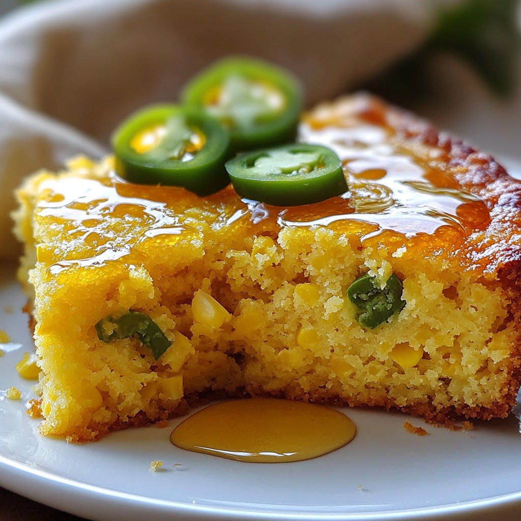 Spicy Sweet Jalapeño Cornbread Tasty and Easy Treat