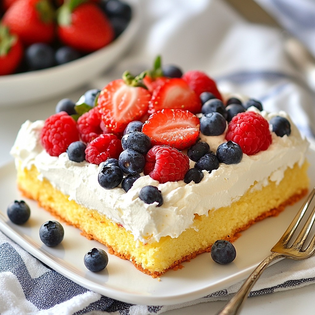 Fluffy Mexican Tres Leches Cake with Berries Delight