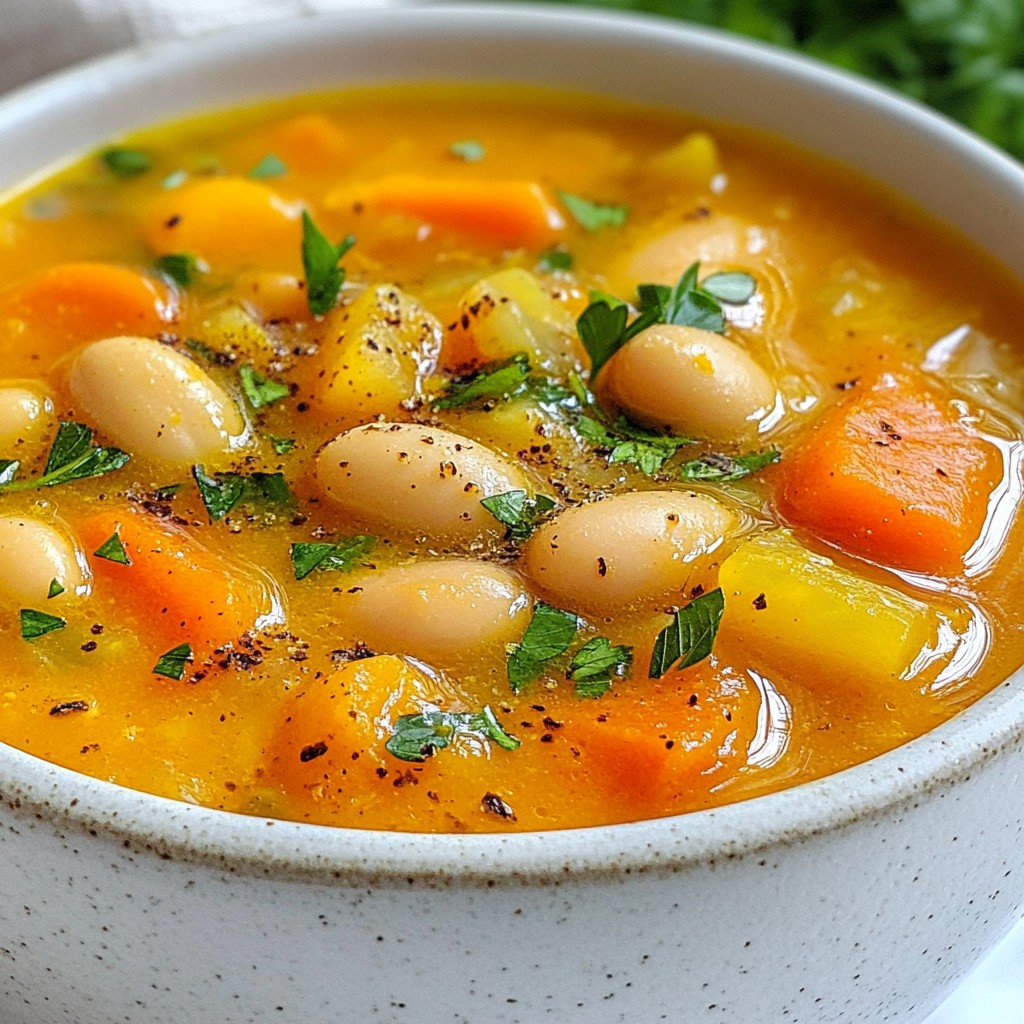 Carrot Butter Bean Soup Flavorful and Nourishing Meal