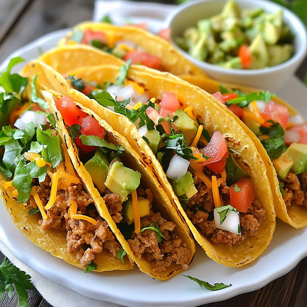 Spicy Tex-Mex Turkey Tacos with Avocado Salsa Delight