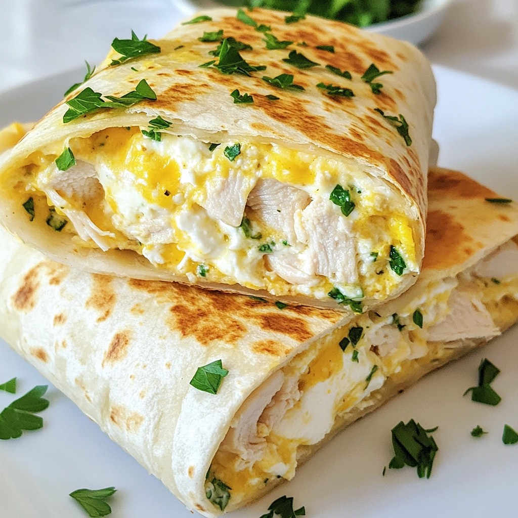 Cheesy Garlic Chicken Wraps Flavorful and Easy Meal