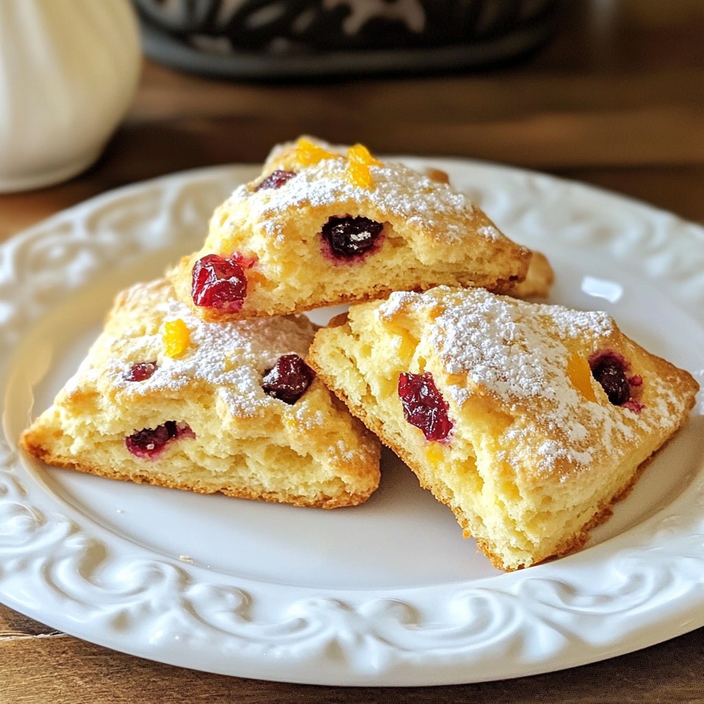 Cranberry Orange Scones Quick and Flavorful Treat