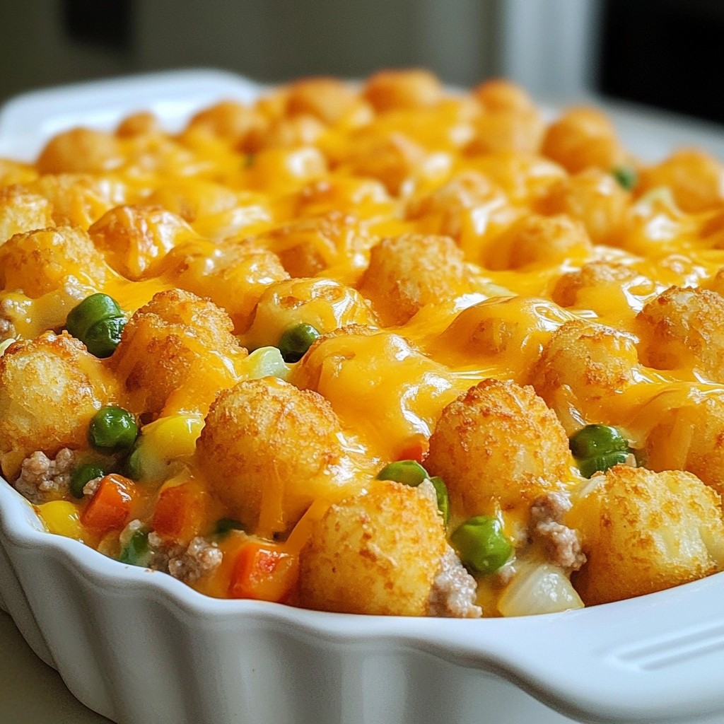 Tater Tot Casserole Comforting and Easy Family Meal