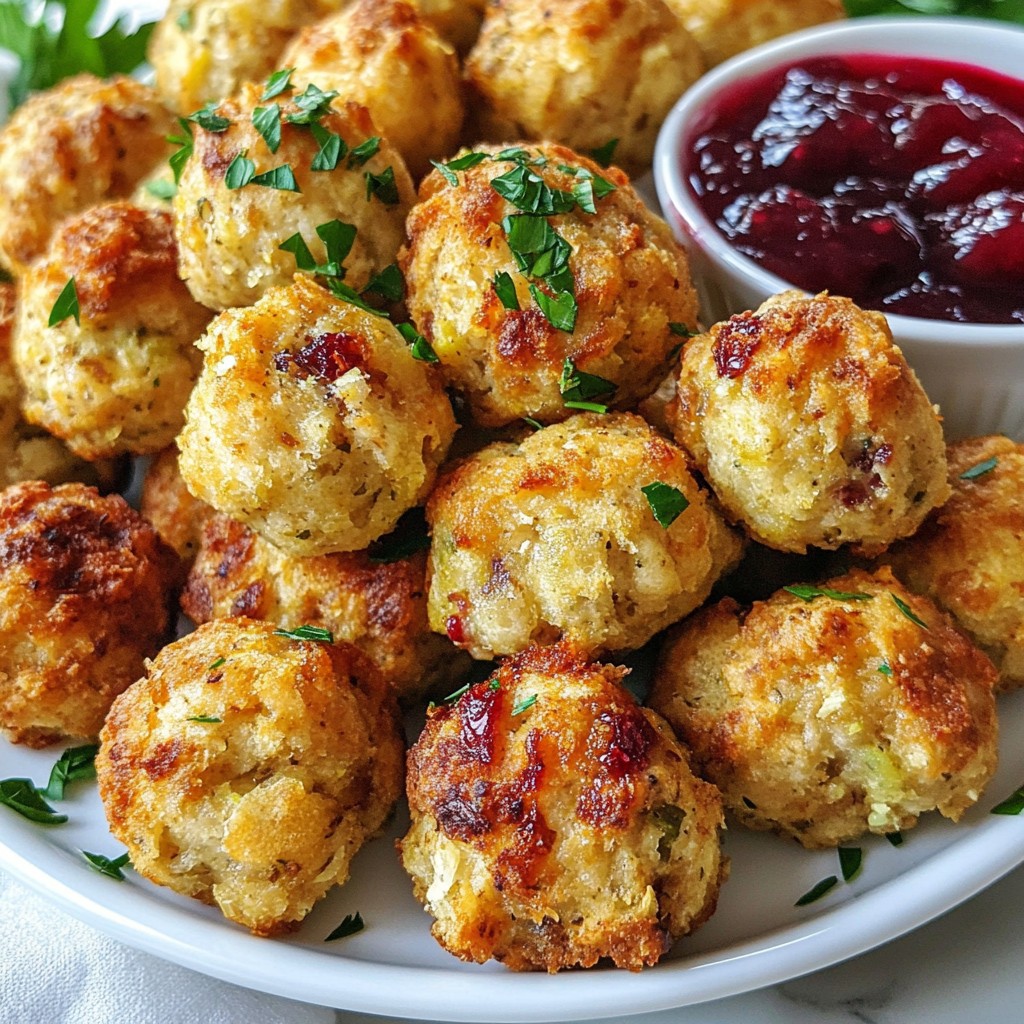 Turkey Stuffing Balls Easy and Flavorful Recipe