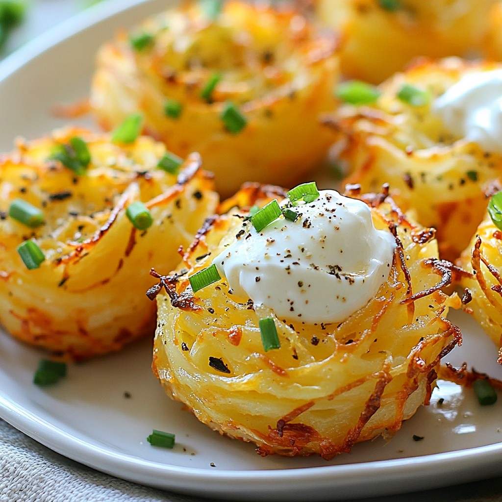 Crispy Potato Cheese Nests Flavorful and Easy Recipe