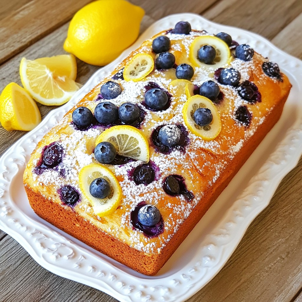 Lemon Blueberry Sourdough Delight Easy Fresh Recipe