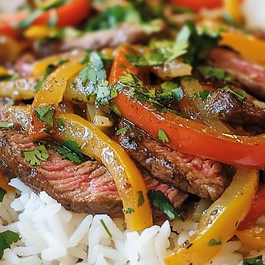 Savory Pepper Steak with Bell Peppers and Onion Recipe