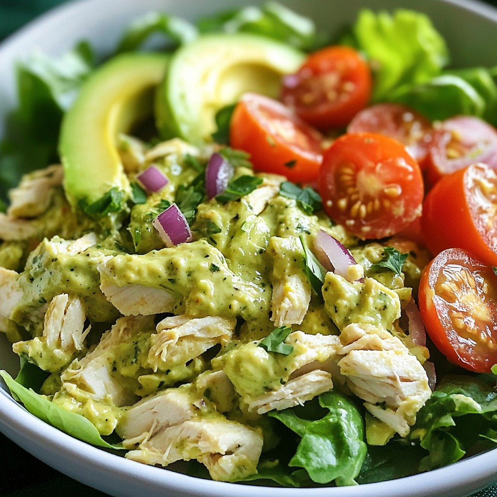 Savory Avocado Chicken Salad Easy and Tasty Meal