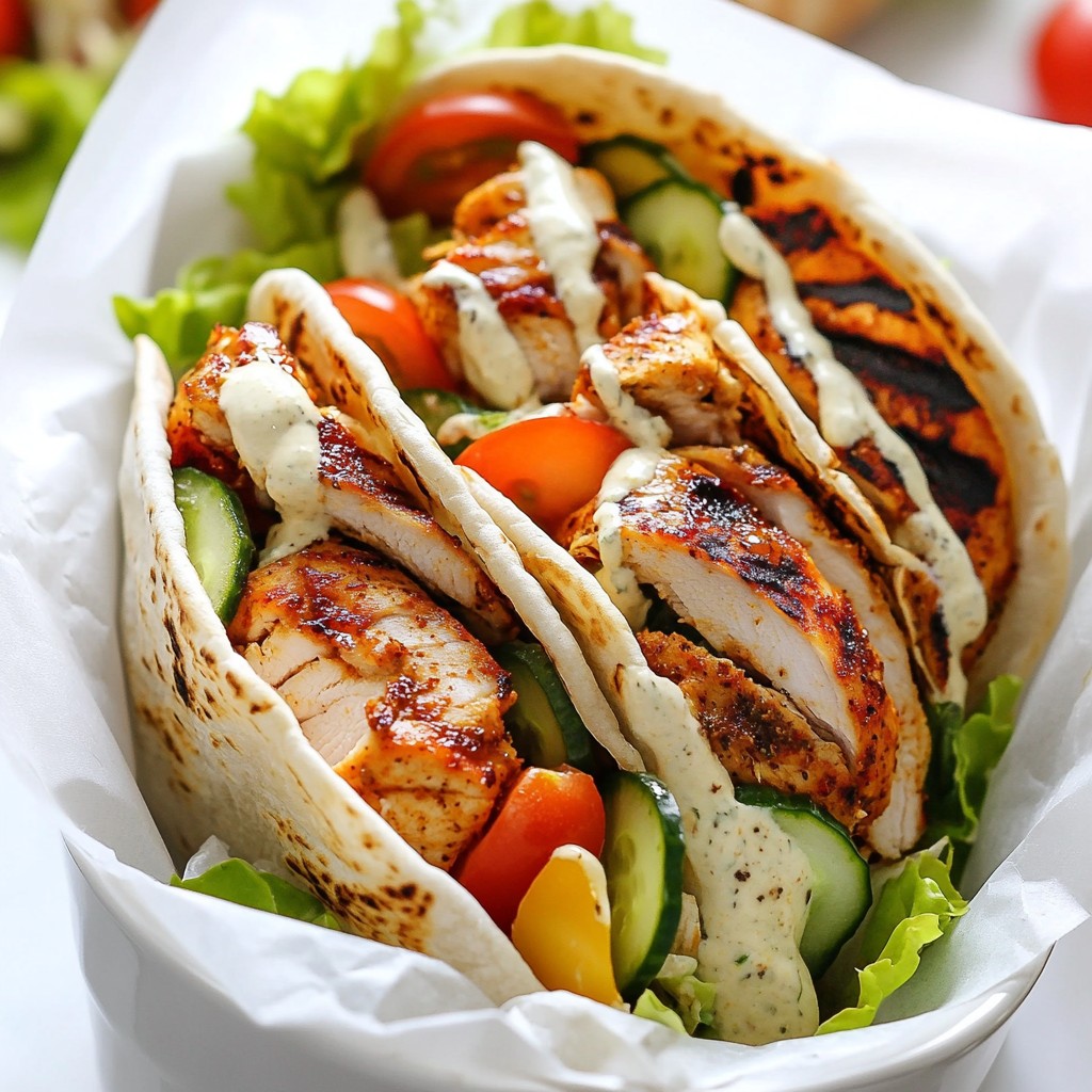 Garlic Chicken Shawarma Tasty and Flavorful Dish