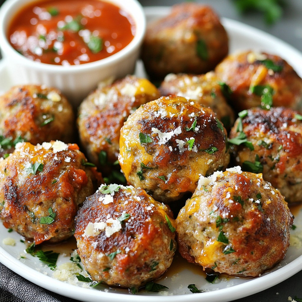 Garlic Parmesan Meatballs Simple and Tasty Recipe