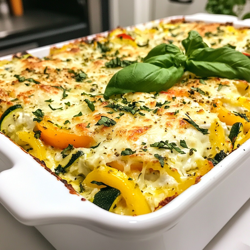 Veggie Cottage Cheese Bake Flavorful and Simple Dish