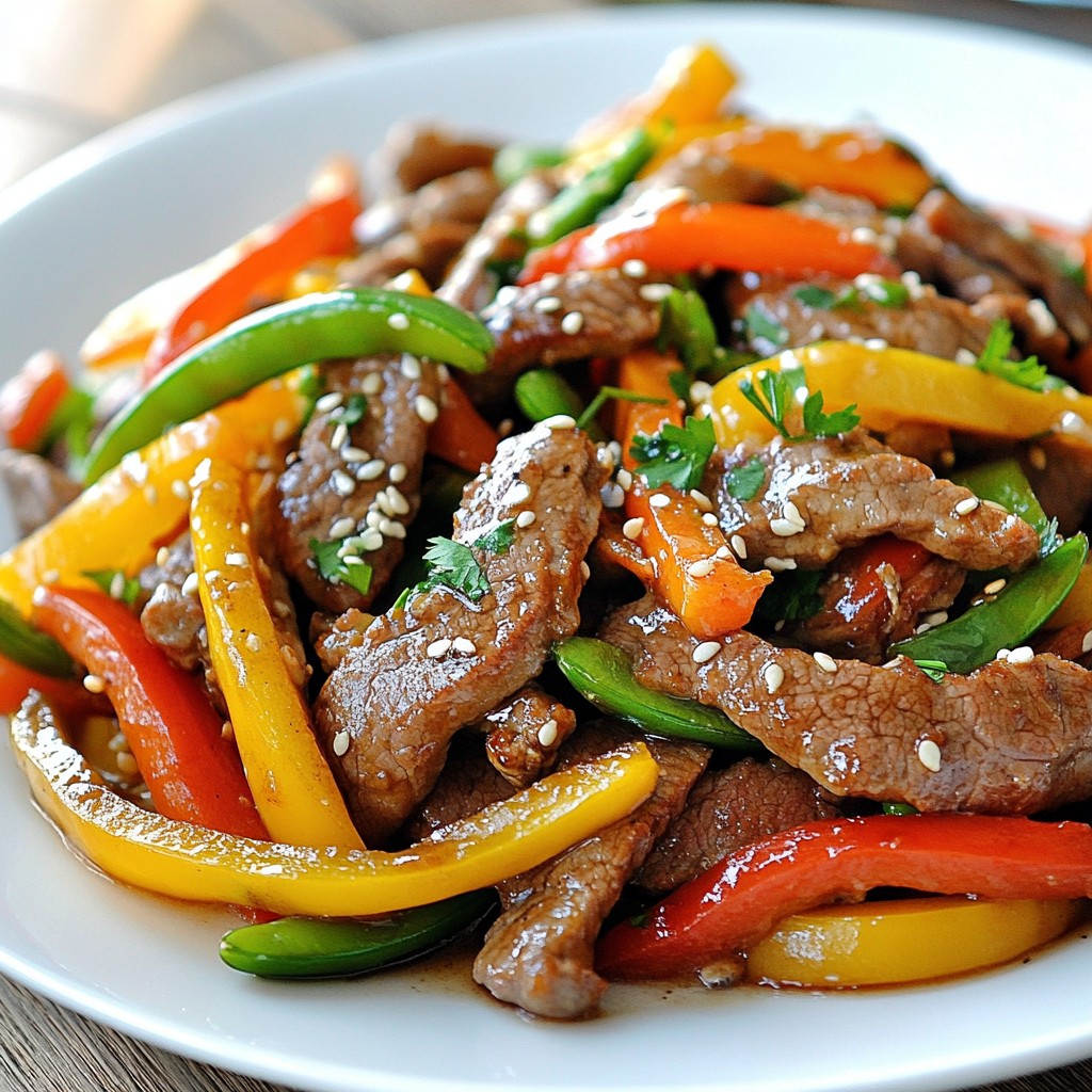Beef Stir Fry with Vegetables Quick and Tasty Meal