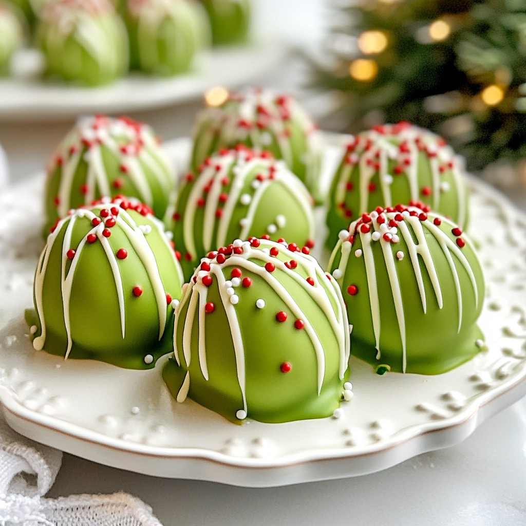 No-Bake Grinch Oreo Truffles Festive Holiday Treat