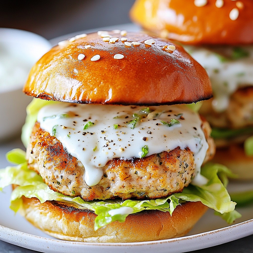 Chicken Caesar Burgers Tasty and Simple Recipe