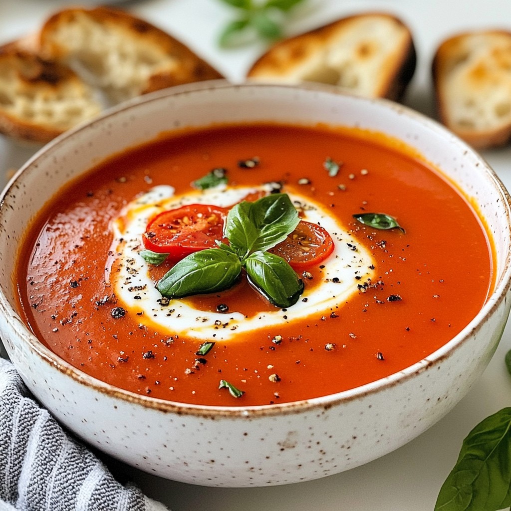 Cozy Winter Tomato Soup Comforting and Quick Recipe