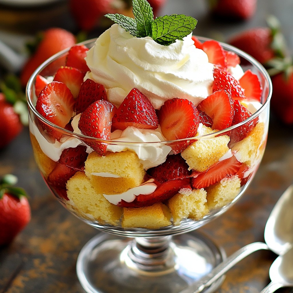 Strawberry Shortcake Trifle Delightful and Easy Recipe