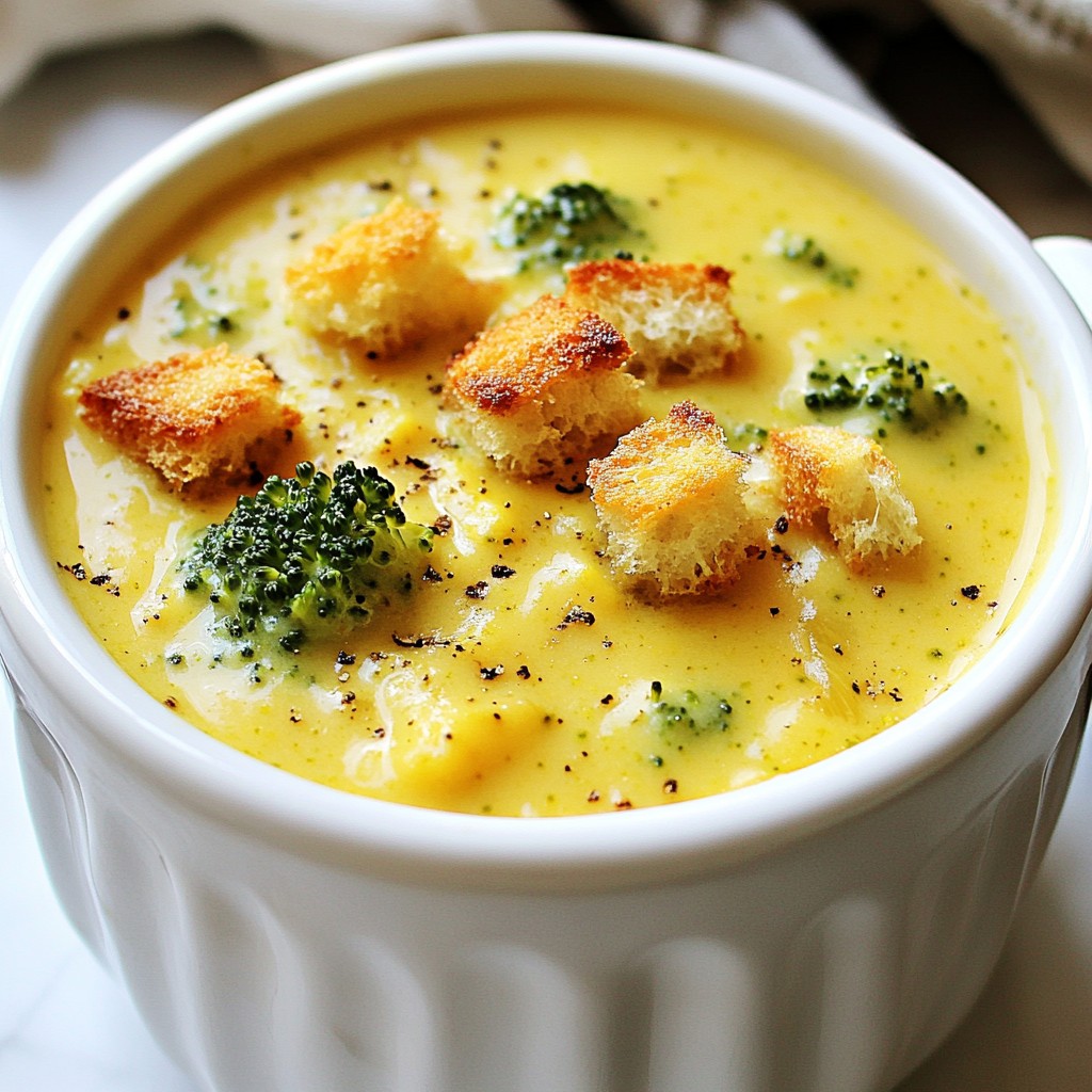 Creamy Broccoli Cheddar Soup Rich and Flavorful Guide
