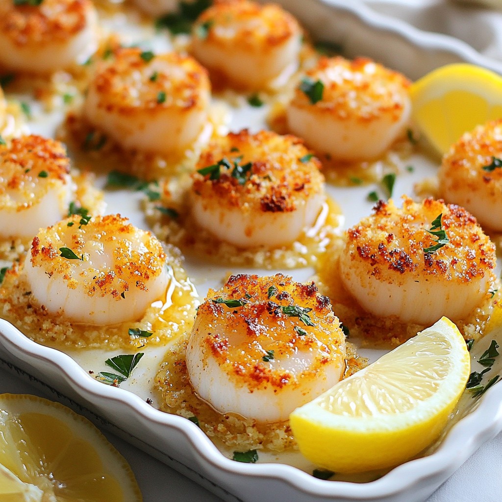 Baked Scallops with Lemon Butter Easy and Tasty Dish