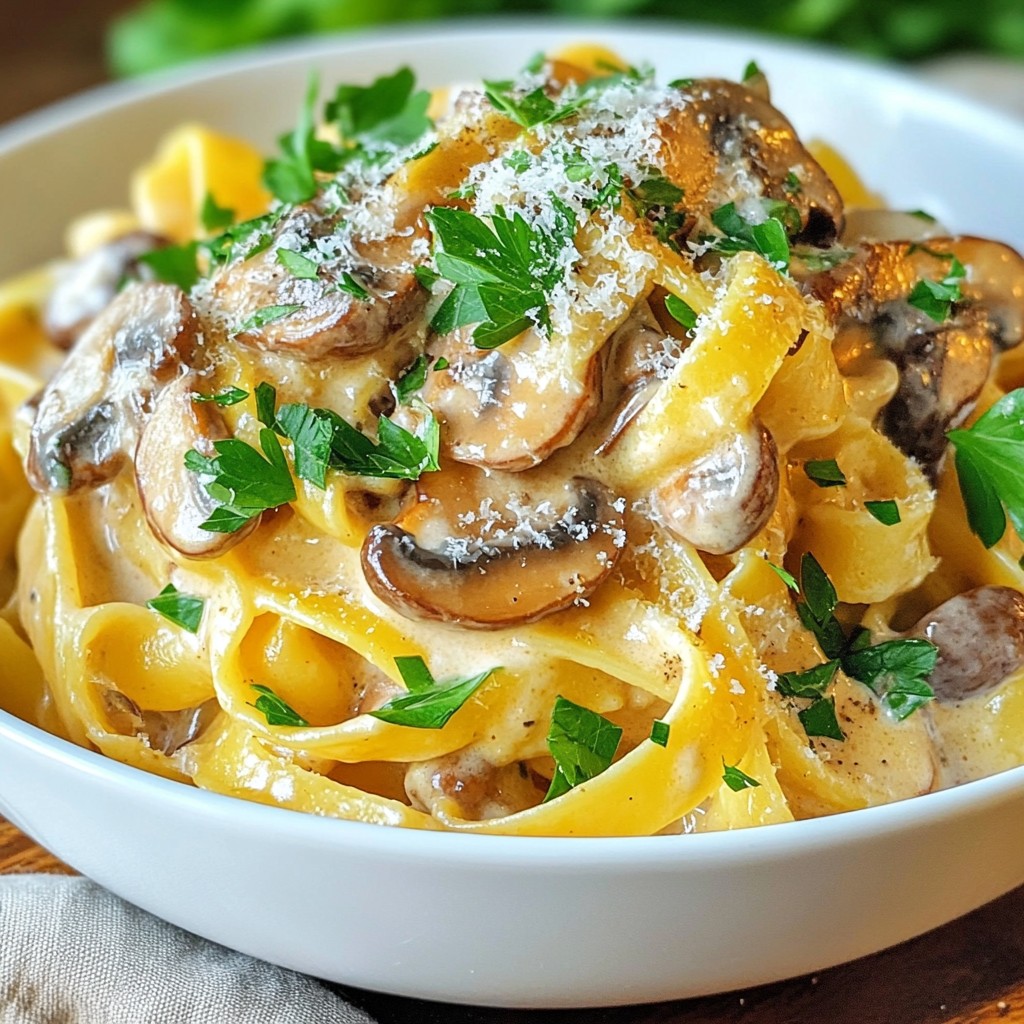 Spanish Creamy Mushroom Pasta Simple and Tasty Meal