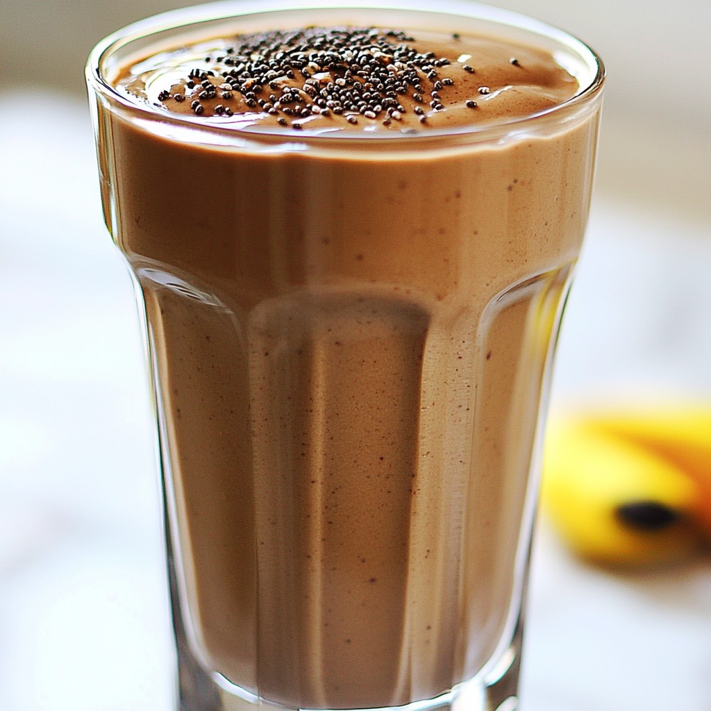 Vegan Peanut Butter Chocolate Smoothie Delight Recipe
