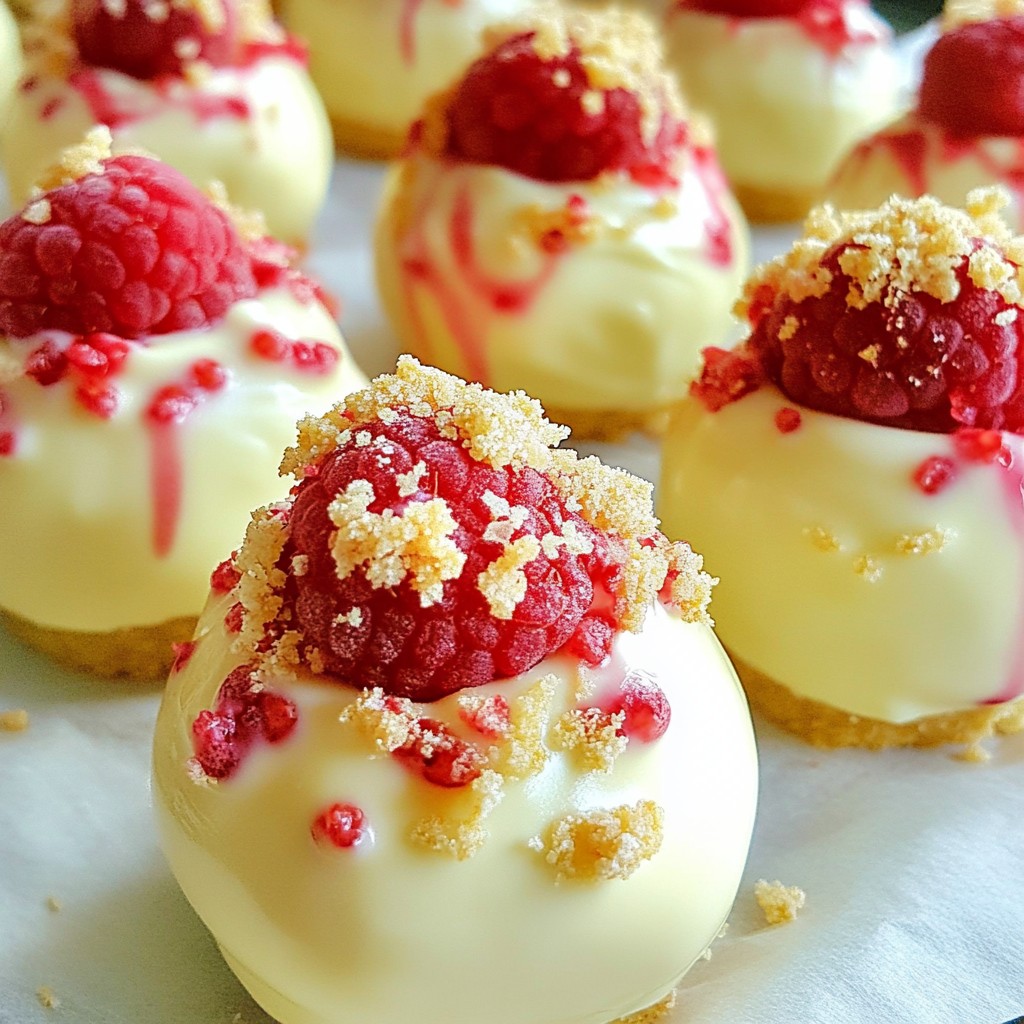 Raspberry Cheesecake Truffles Delightful Dessert Treat