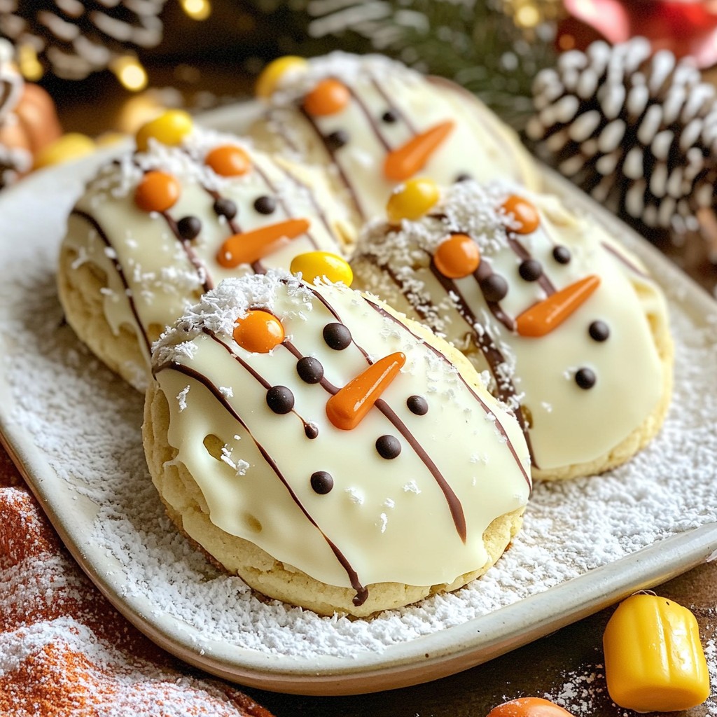 Melting Snowman Cookies Festive and Fun Recipe
