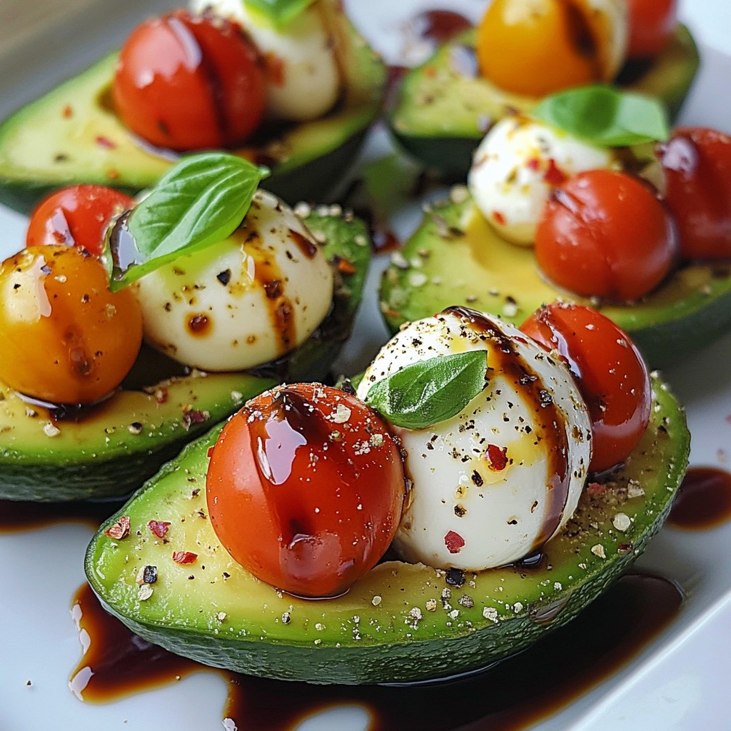 Caprese Stuffed Avocados Flavorful and Fresh Delight