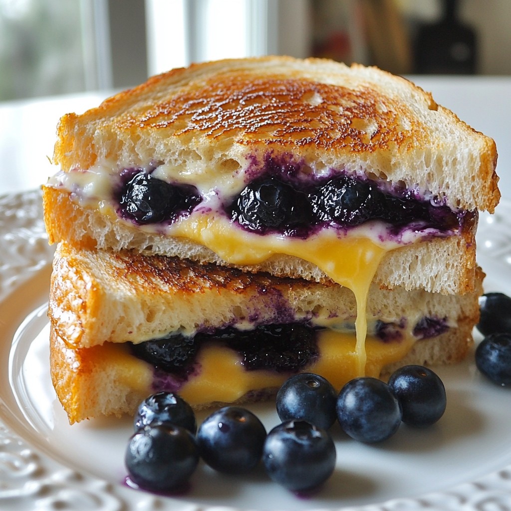 Gourmet Blueberry Grilled Cheese Delightful Recipe