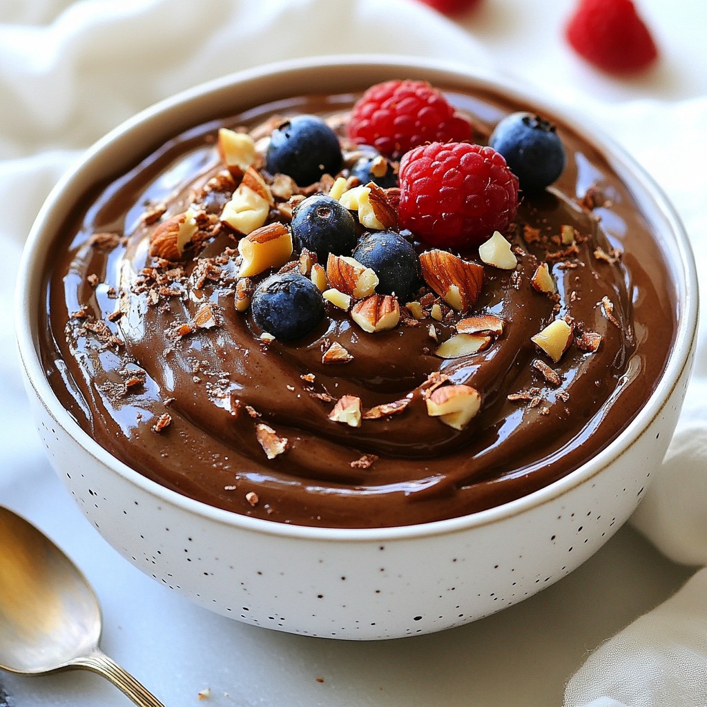 Silky High-Protein Chocolate Pudding Delight Recipe