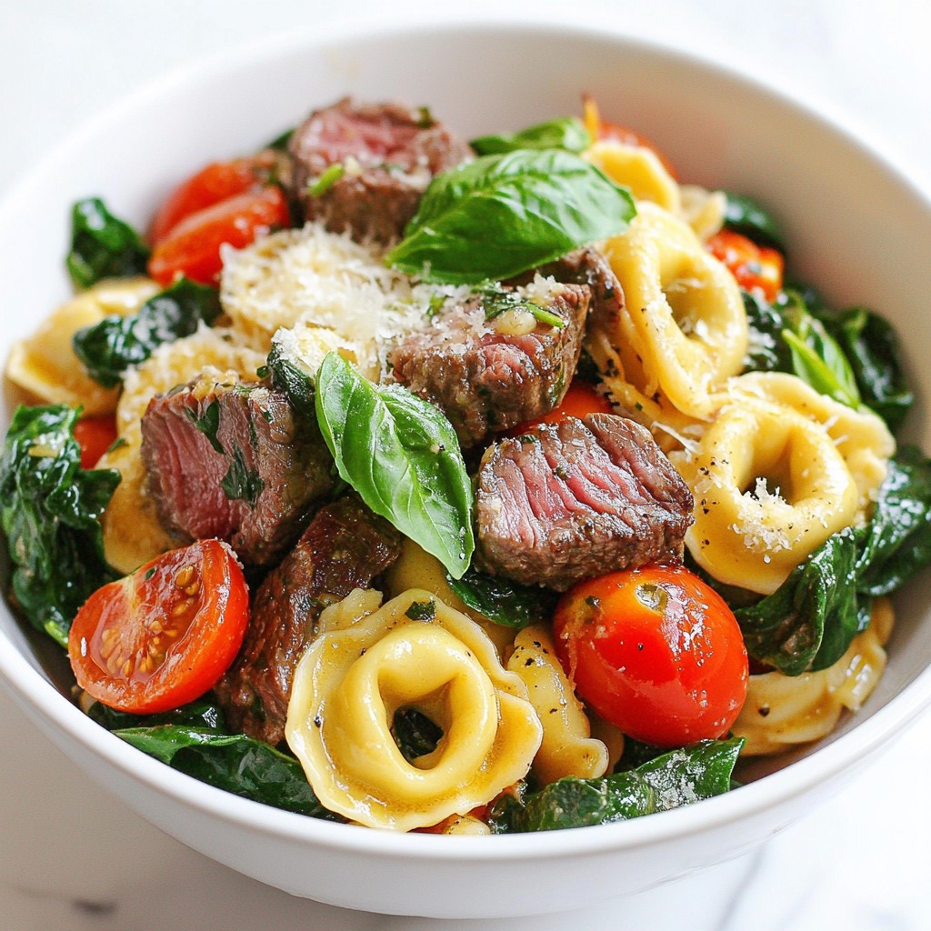 Garlic Steak Tortellini Savory and Simple Meal