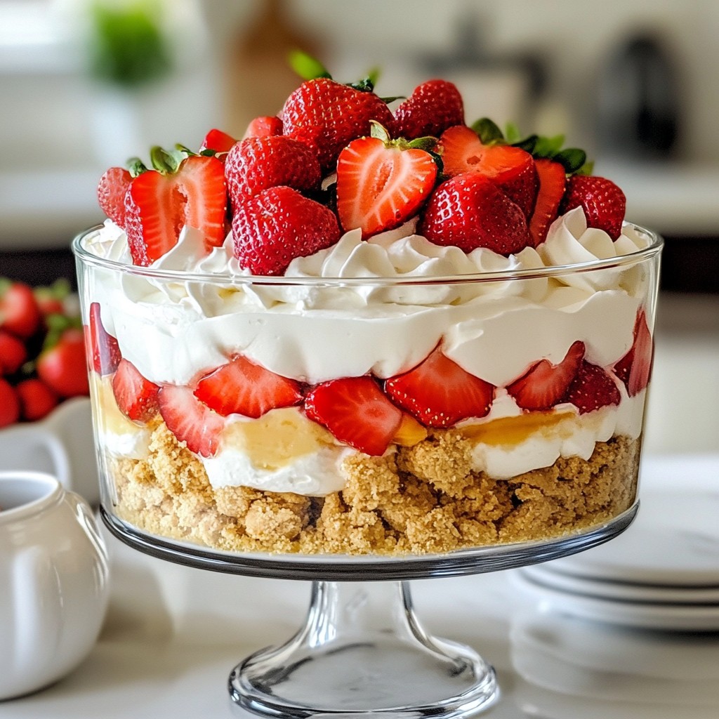 Strawberry Cheesecake Trifle Irresistible Layered Treat