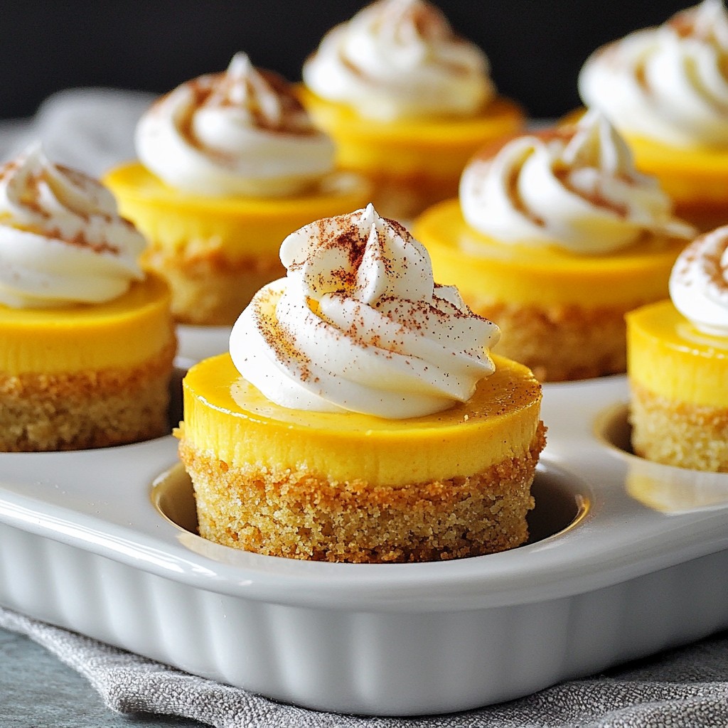 Mini Pumpkin Cheesecakes Flavorful Fall Delight