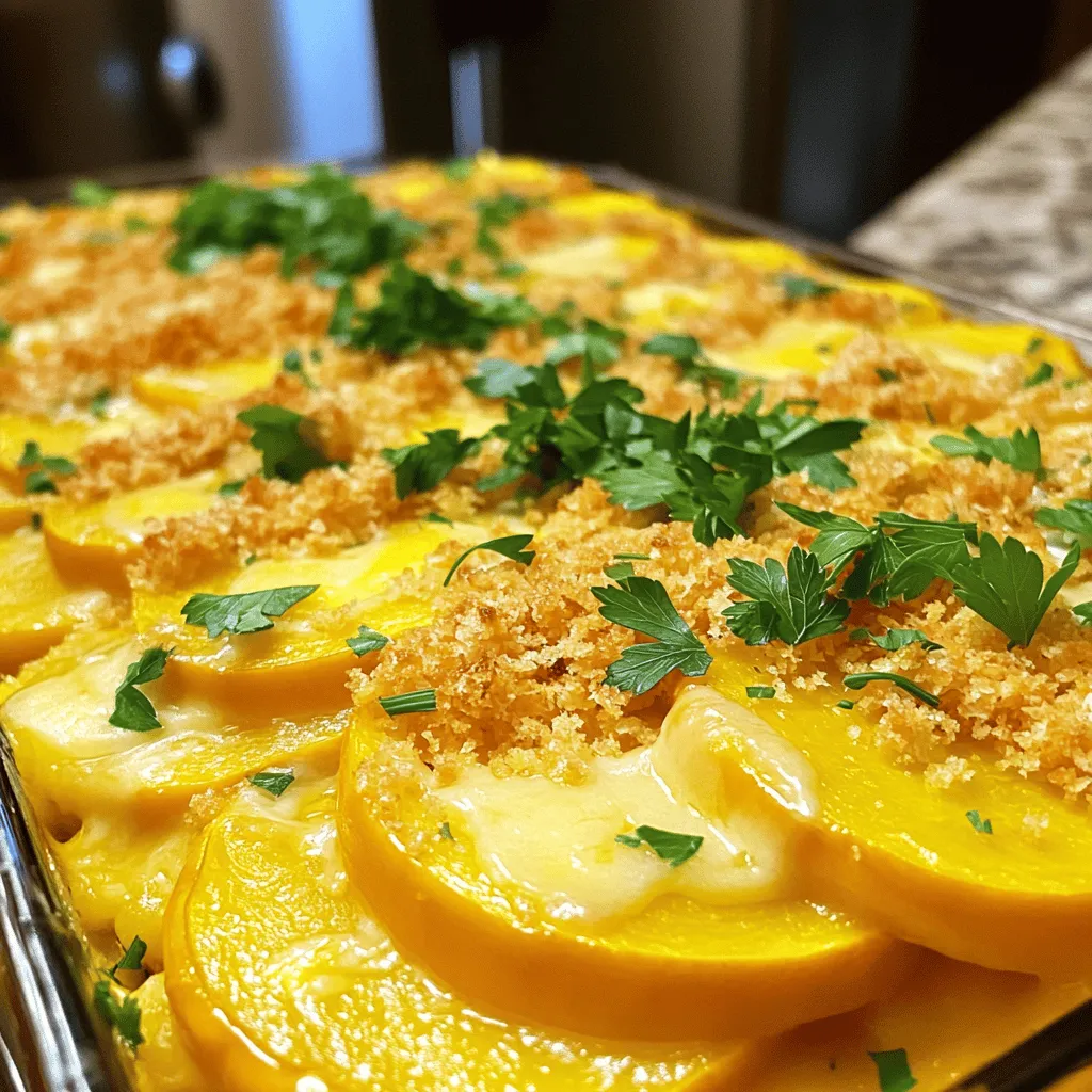 Cheesy Yellow Squash Casserole Savory and Simple Dish