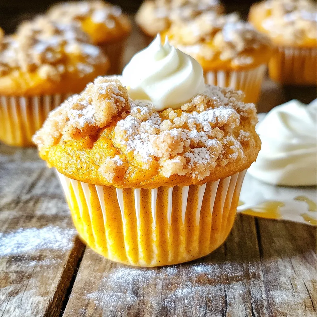 Bakery-Style Pumpkin Streusel Muffins Delightful Treat